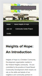 Mobile Screenshot of heightsofhope.com