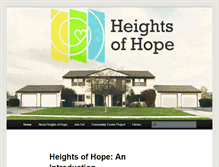 Tablet Screenshot of heightsofhope.com